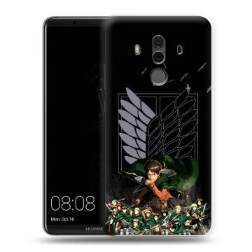 Силиконовый чехол на Huawei Mate 10 Pro с принтом Атака титанов