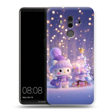 Силиконовый чехол на Huawei Mate 10 Pro с принтом Новый год Силиконовый чехол на Huawei Mate 10 Pro с принтом Новый год