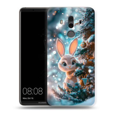 Силиконовый чехол на Huawei Mate 10 Pro с принтом Новый год Силиконовый чехол на Huawei Mate 10 Pro с принтом Новый год
