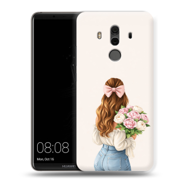 Силиконовый чехол на Huawei Mate 10 Pro с принтом женский Силиконовый чехол на Huawei Mate 10 Pro с принтом женский