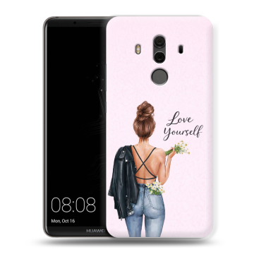 Силиконовый чехол на Huawei Mate 10 Pro с принтом женский Силиконовый чехол на Huawei Mate 10 Pro с принтом женский