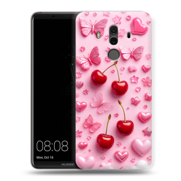 Силиконовый чехол на Huawei Mate 10 Pro с принтом для девочек