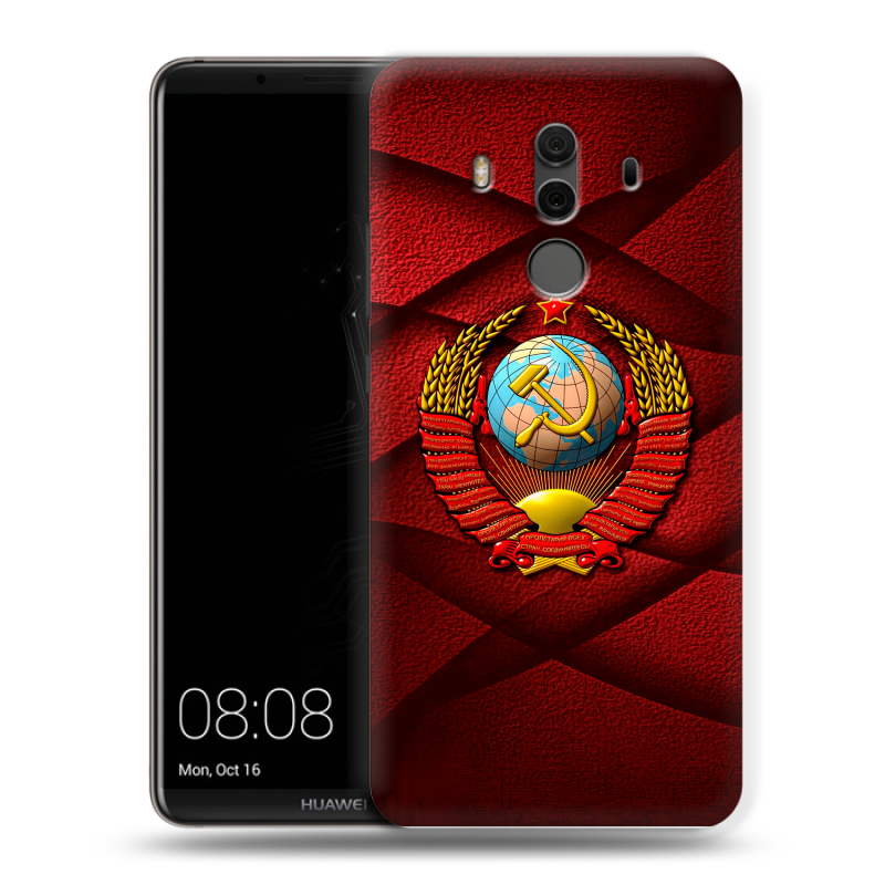 Силиконовый чехол на Huawei Mate 10 Pro с принтом Герб СССР Силиконовый чехол на Huawei Mate 10 Pro с принтом Герб СССР