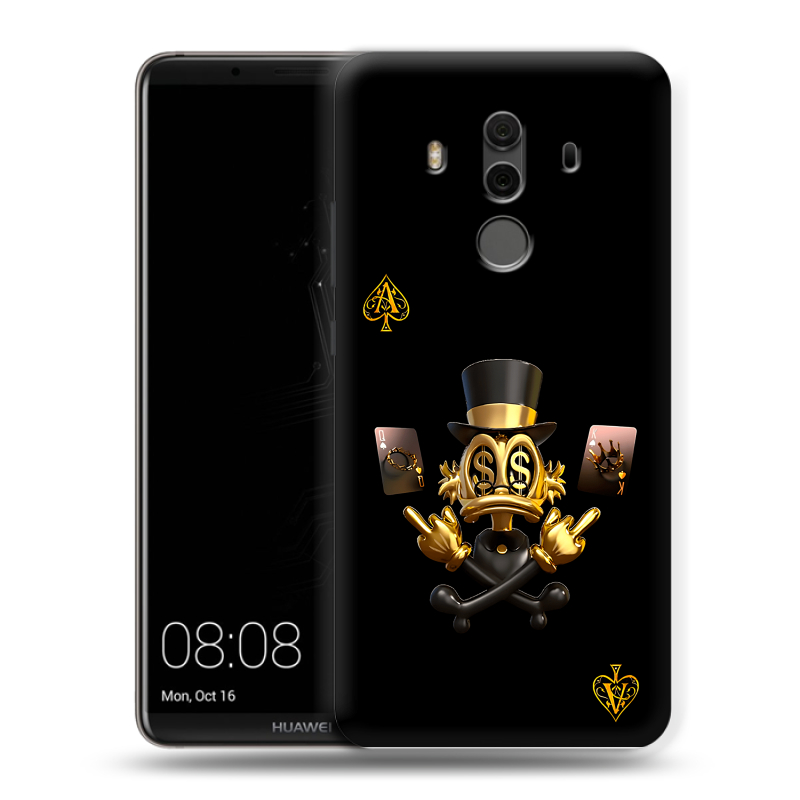 Пластиковый чехол на Huawei Mate 10 Pro с принтом Золотой скрудж макдак Пластиковый чехол на Huawei Mate 10 Pro с принтом Золотой скрудж макдак