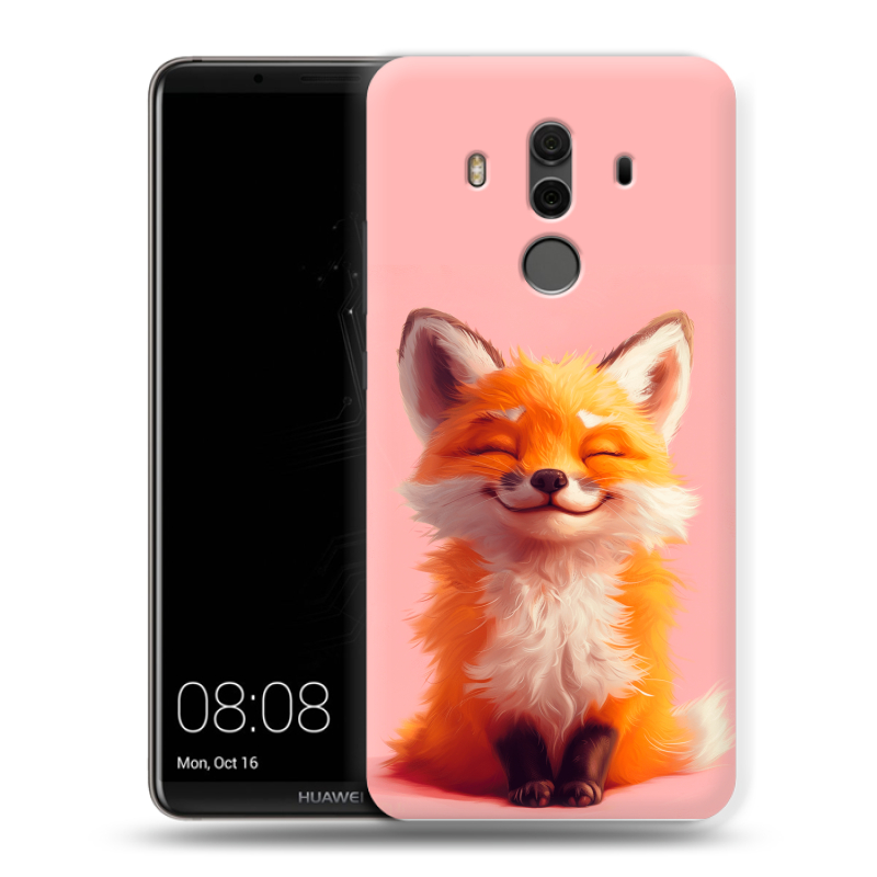 Пластиковый чехол на Huawei Mate 10 Pro с принтом милая лиса Пластиковый чехол на Huawei Mate 10 Pro с принтом милая лиса