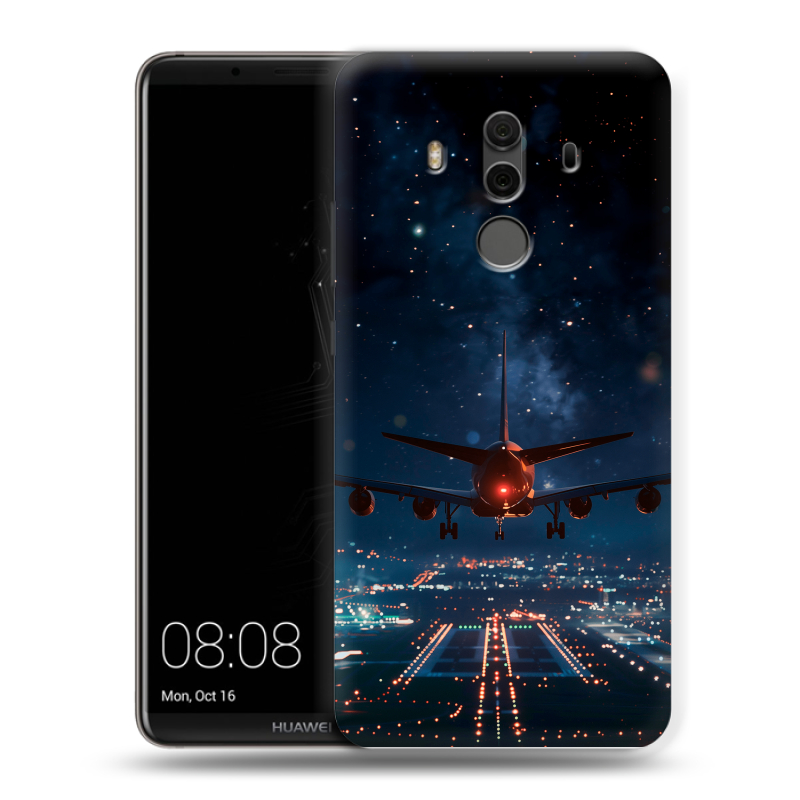 Пластиковый чехол на Huawei Mate 10 Pro с принтом самолет Пластиковый чехол на Huawei Mate 10 Pro с принтом самолет