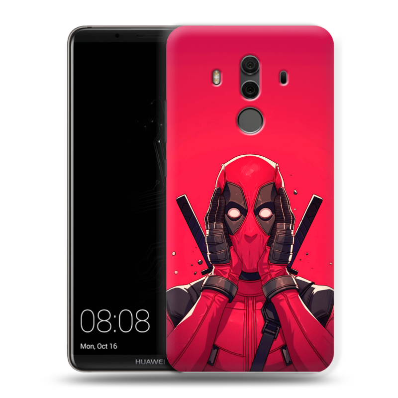 Пластиковый чехол на Huawei Mate 10 Pro с принтом Дедпул Deadpool Пластиковый чехол на Huawei Mate 10 Pro с принтом Дедпул Deadpool