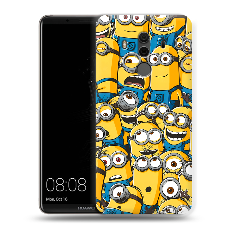 Пластиковый чехол на Huawei Mate 10 Pro с принтом Миньоны Пластиковый чехол на Huawei Mate 10 Pro с принтом Миньоны