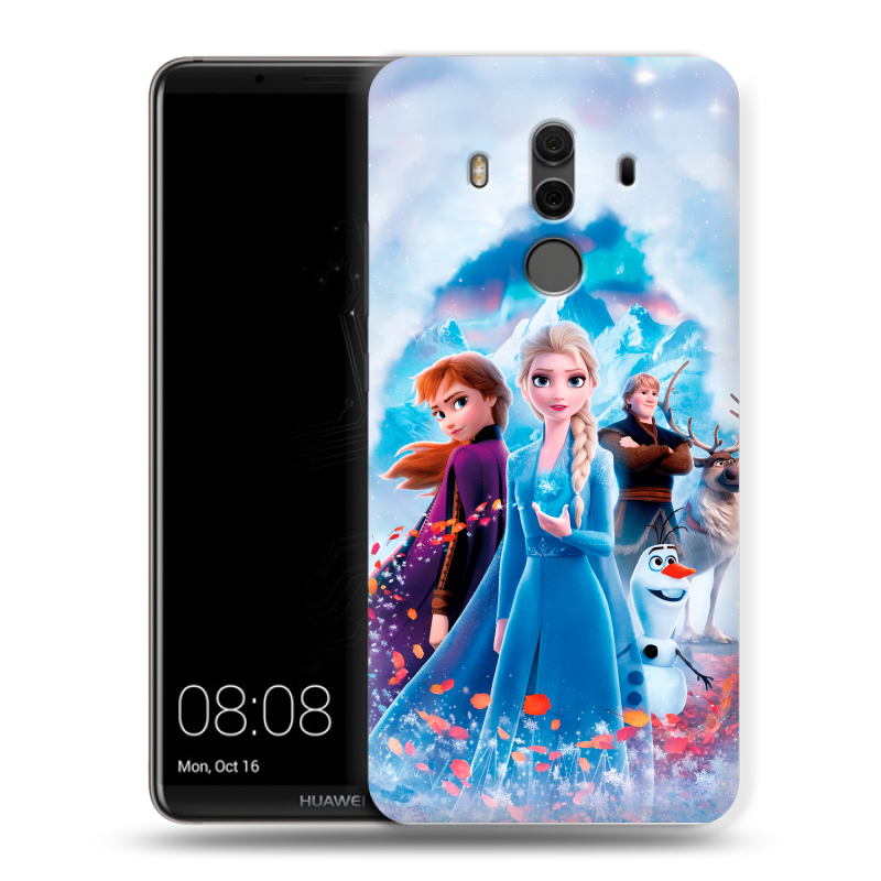 Пластиковый чехол на Huawei Mate 10 Pro с принтом Холодное сердце Frozen Пластиковый чехол на Huawei Mate 10 Pro с принтом Холодное сердце Frozen