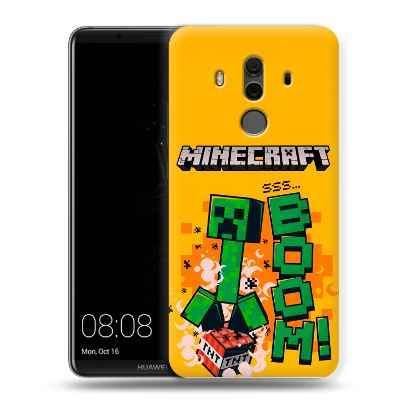 Силиконовый чехол на Huawei Mate 10 Pro с принтом Майнкрафт Minecraft Силиконовый чехол на Huawei Mate 10 Pro с принтом Майнкрафт Minecraft
