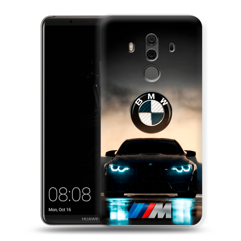 Силиконовый чехол на Huawei Mate 10 Pro с принтом БМВ BMW Силиконовый чехол на Huawei Mate 10 Pro с принтом БМВ BMW