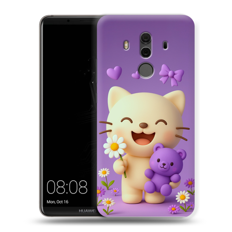 Силиконовый чехол на Huawei Mate 10 Pro с принтом для девочек Силиконовый чехол на Huawei Mate 10 Pro с принтом для девочек
