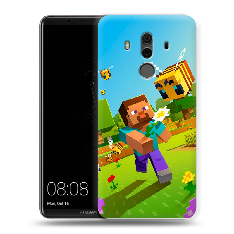 Силиконовый чехол на Huawei Mate 10 Pro с принтом Майнкрафт Minecraft Силиконовый чехол на Huawei Mate 10 Pro с принтом Майнкрафт Minecraft