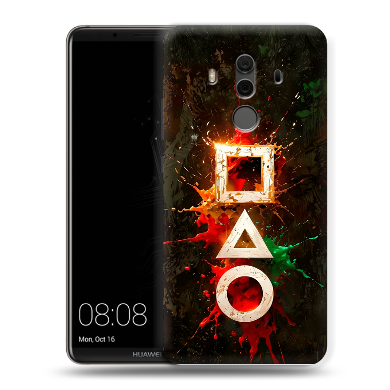 Пластиковый чехол на Huawei Mate 10 Pro с принтом Squid Game Игра кальмара Пластиковый чехол на Huawei Mate 10 Pro с принтом Squid Game Игра кальмара