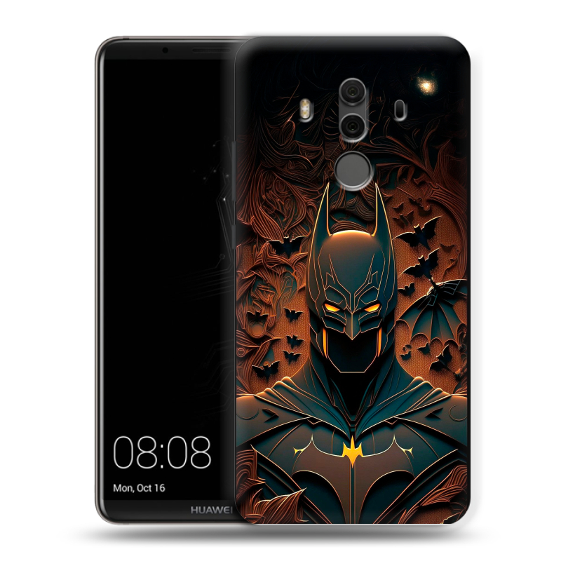 Силиконовый чехол на Huawei Mate 10 Pro с принтом Batman Бэтмен Силиконовый чехол на Huawei Mate 10 Pro с принтом Batman Бэтмен