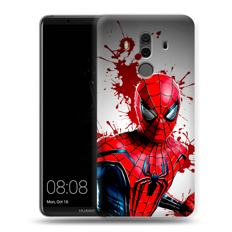 Силиконовый чехол на Huawei Mate 10 Pro с принтом Spiderman Человек паук Силиконовый чехол на Huawei Mate 10 Pro с принтом Spiderman Человек паук