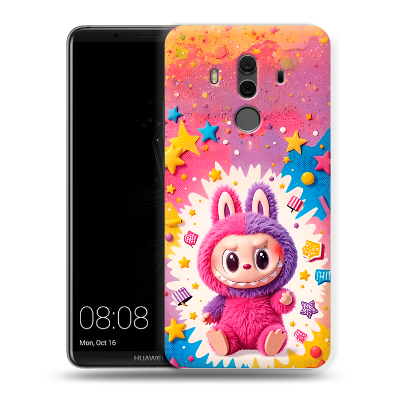 Пластиковый чехол на Huawei Mate 10 Pro с принтом Labubu Лабубу Пластиковый чехол на Huawei Mate 10 Pro с принтом Labubu Лабубу