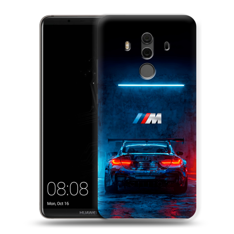 Пластиковый чехол на Huawei Mate 10 Pro с принтом BMW БМВ Пластиковый чехол на Huawei Mate 10 Pro с принтом BMW БМВ