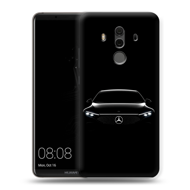 Силиконовый чехол на Huawei Mate 10 Pro с принтом Mercedes Мерседес Силиконовый чехол на Huawei Mate 10 Pro с принтом Mercedes Мерседес