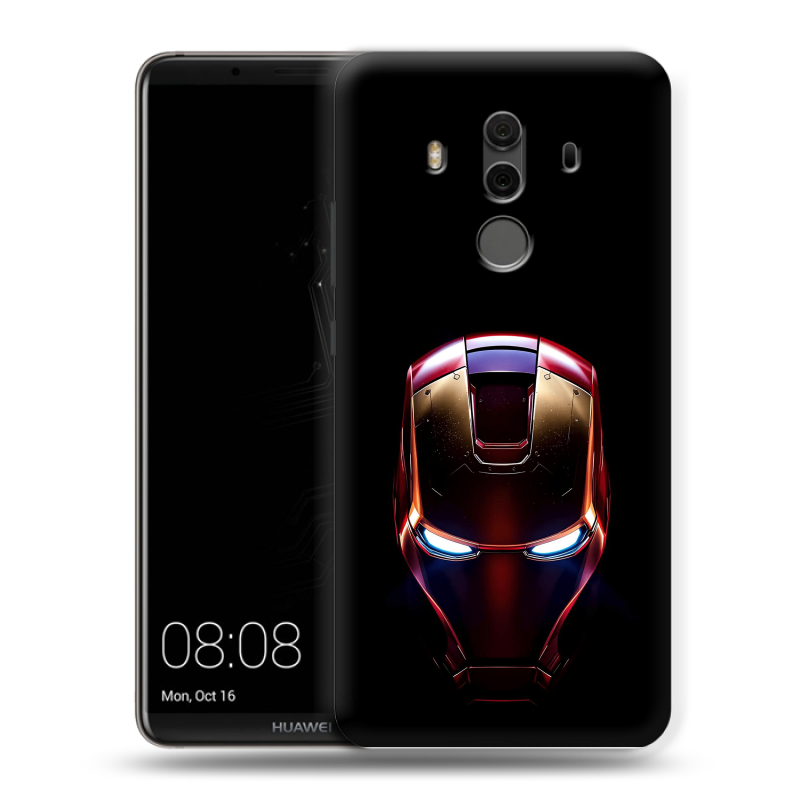 Силиконовый чехол на Huawei Mate 10 Pro с принтом IronMan Железный человек Силиконовый чехол на Huawei Mate 10 Pro с принтом IronMan Железный человек