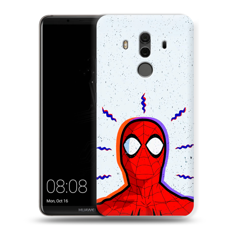 Силиконовый чехол на Huawei Mate 10 Pro с принтом Spiderman Человек паук Силиконовый чехол на Huawei Mate 10 Pro с принтом Spiderman Человек паук