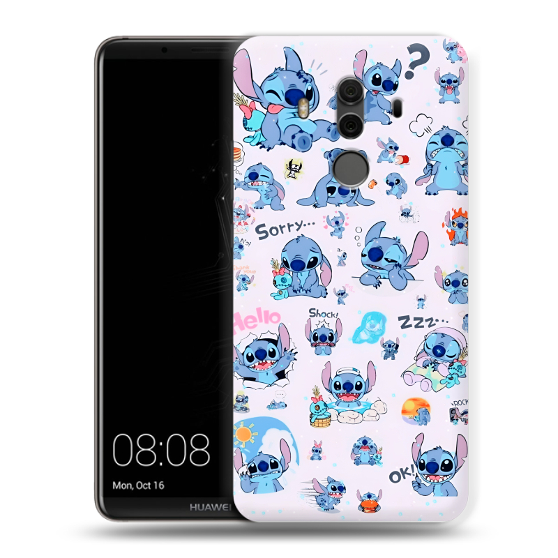 Пластиковый чехол на Huawei Mate 10 Pro с принтом Лило и Стич Пластиковый чехол на Huawei Mate 10 Pro с принтом Лило и Стич