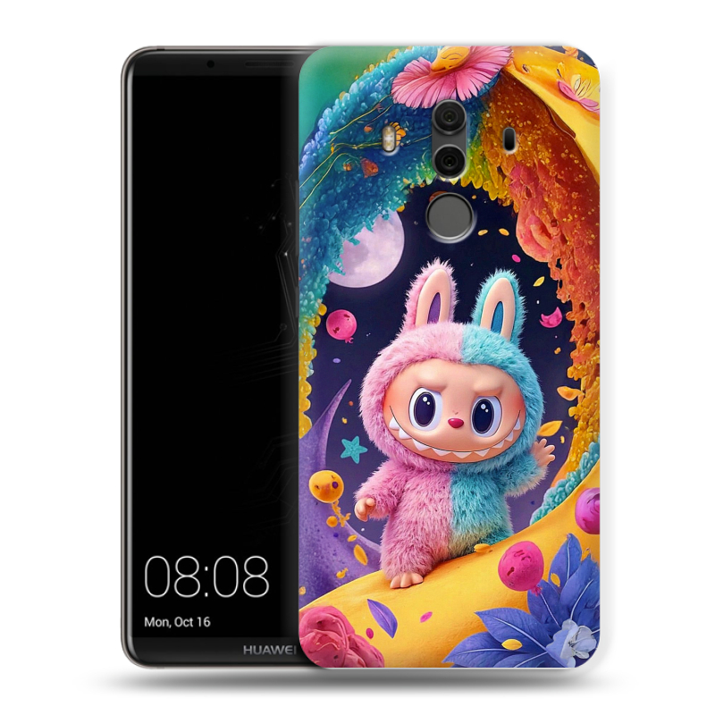 Пластиковый чехол на Huawei Mate 10 Pro с принтом Labubu Лабубу Пластиковый чехол на Huawei Mate 10 Pro с принтом Labubu Лабубу