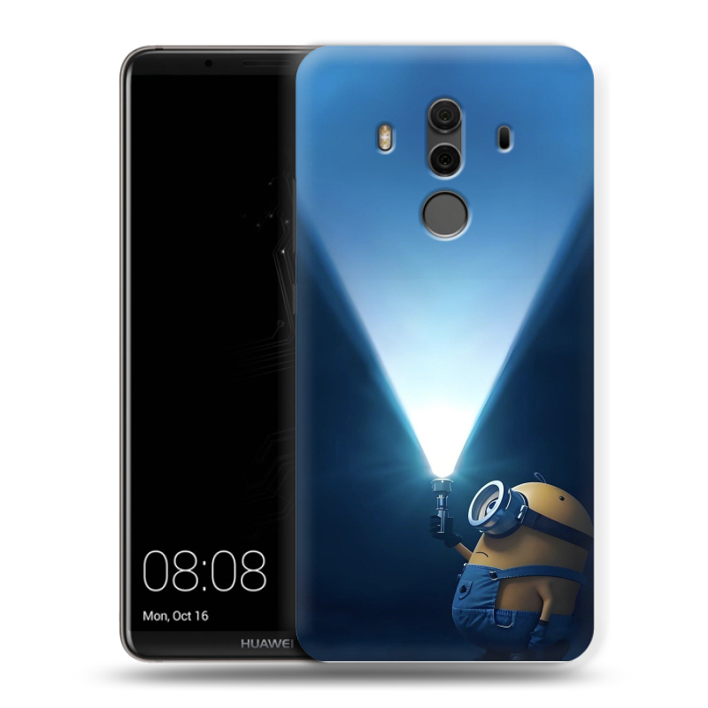 Пластиковый чехол на Huawei Mate 10 Pro с принтом Миньоны Пластиковый чехол на Huawei Mate 10 Pro с принтом Миньоны