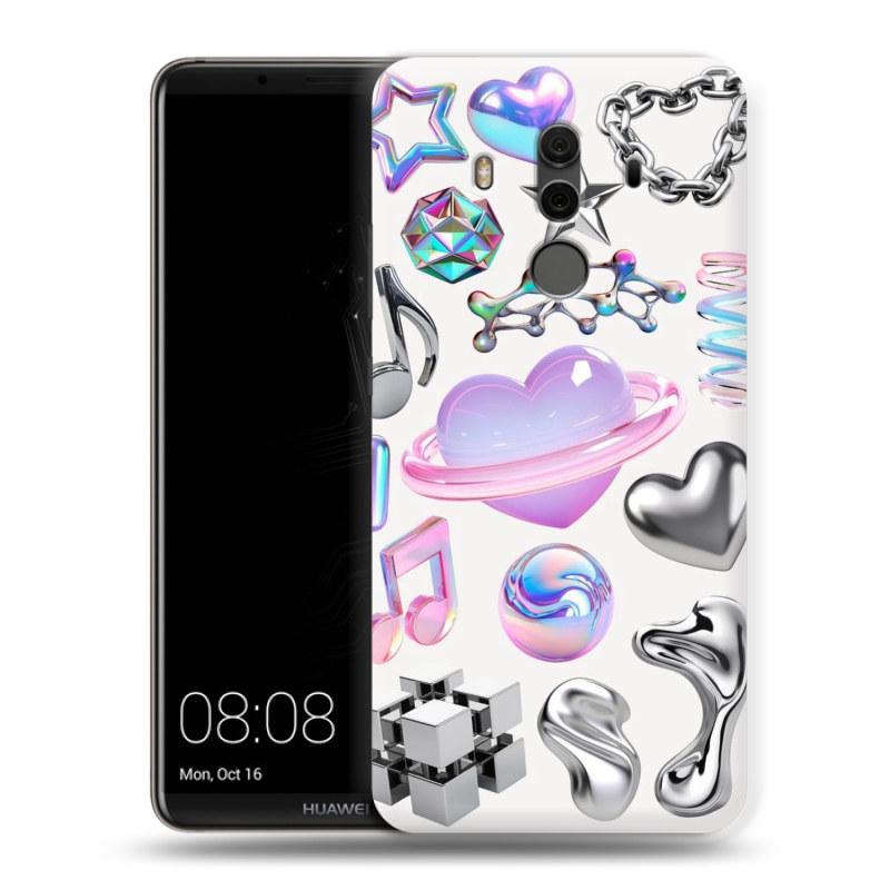 Силиконовый чехол на Huawei Mate 10 Pro с принтом Y2K Силиконовый чехол на Huawei Mate 10 Pro с принтом Y2K