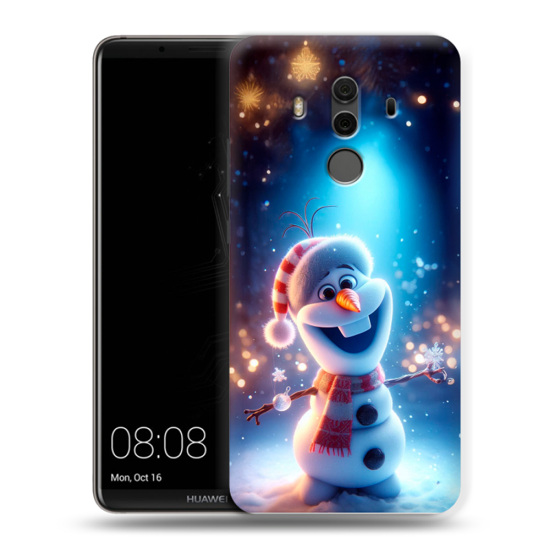 Силиконовый чехол на Huawei Mate 10 Pro с принтом Новый год Силиконовый чехол на Huawei Mate 10 Pro с принтом Новый год