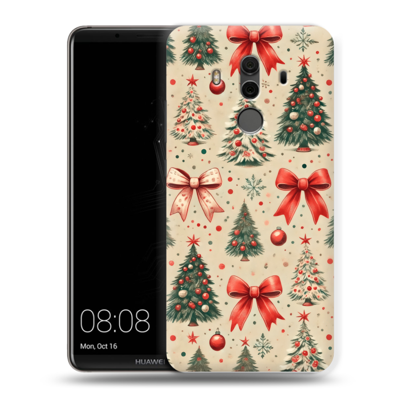 Силиконовый чехол на Huawei Mate 10 Pro с принтом Новый год Силиконовый чехол на Huawei Mate 10 Pro с принтом Новый год