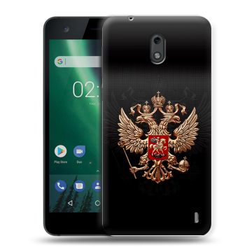 Силиконовый чехол на Nokia 2 с принтом Герб России Силиконовый чехол на Nokia 2 с принтом Герб России