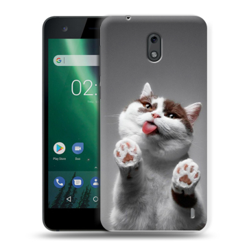 Силиконовый чехол на Nokia 2 с принтом Коты Силиконовый чехол на Nokia 2 с принтом Коты