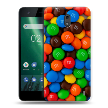 Силиконовый чехол на Nokia 2 с принтом Конфеты Силиконовый чехол на Nokia 2 с принтом Конфеты