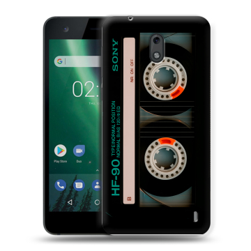 Силиконовый чехол на Nokia 2 с принтом Кассета