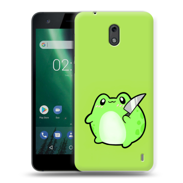 Силиконовый чехол на Nokia 2 с принтом Лягушенок