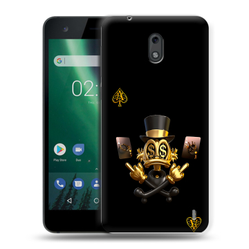 Силиконовый чехол на Nokia 2 с принтом Золотой скрудж макдак