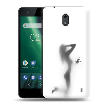 Силиконовый чехол на Nokia 2 с принтом Силуэт