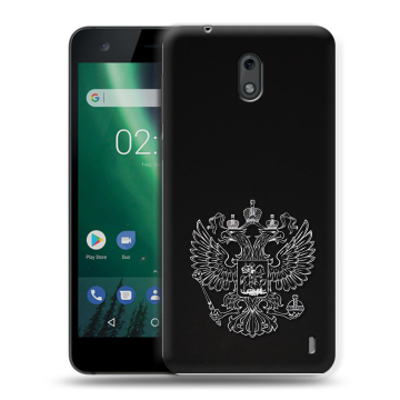Силиконовый чехол на Nokia 2 с принтом Герб России