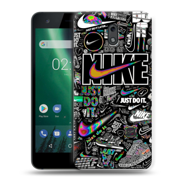 Силиконовый чехол на Nokia 2 с принтом Найк Силиконовый чехол на Nokia 2 с принтом Найк