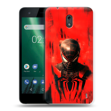 Силиконовый чехол на Nokia 2 с принтом человек паук spiderman Силиконовый чехол на Nokia 2 с принтом человек паук spiderman