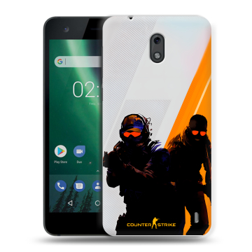 Силиконовый чехол на Nokia 2 с принтом Контер страйк Counter strike