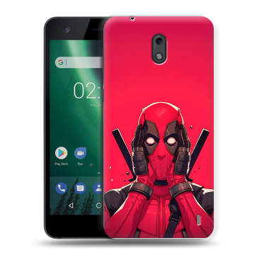Силиконовый чехол на Nokia 2 с принтом Дедпул Deadpool