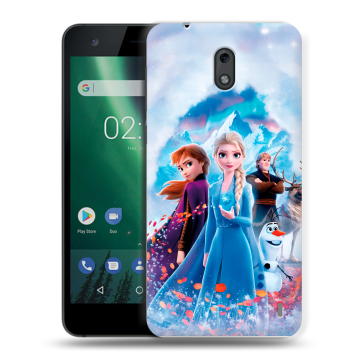 Силиконовый чехол на Nokia 2 с принтом Холодное сердце Frozen Силиконовый чехол на Nokia 2 с принтом Холодное сердце Frozen