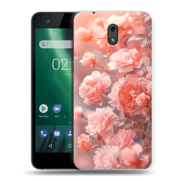 Силиконовый чехол на Nokia 2 с принтом Розы цветы Силиконовый чехол на Nokia 2 с принтом Розы цветы
