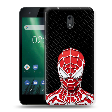 Силиконовый чехол на Nokia 2 с принтом человек паук spiderman