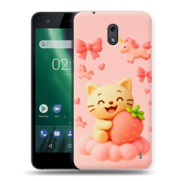 Силиконовый чехол на Nokia 2 с принтом для девочек