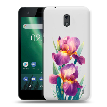 Силиконовый чехол на Nokia 2 с принтом Цветы орхидеи Силиконовый чехол на Nokia 2 с принтом Цветы орхидеи