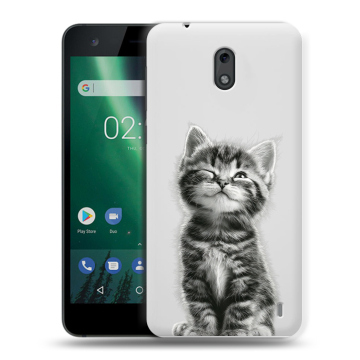 Силиконовый чехол на Nokia 2 с принтом Котенок