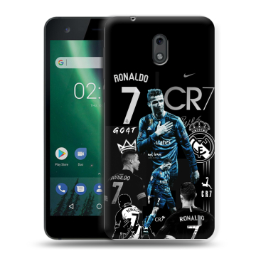 Силиконовый чехол на Nokia 2 с принтом Реал Роналдо